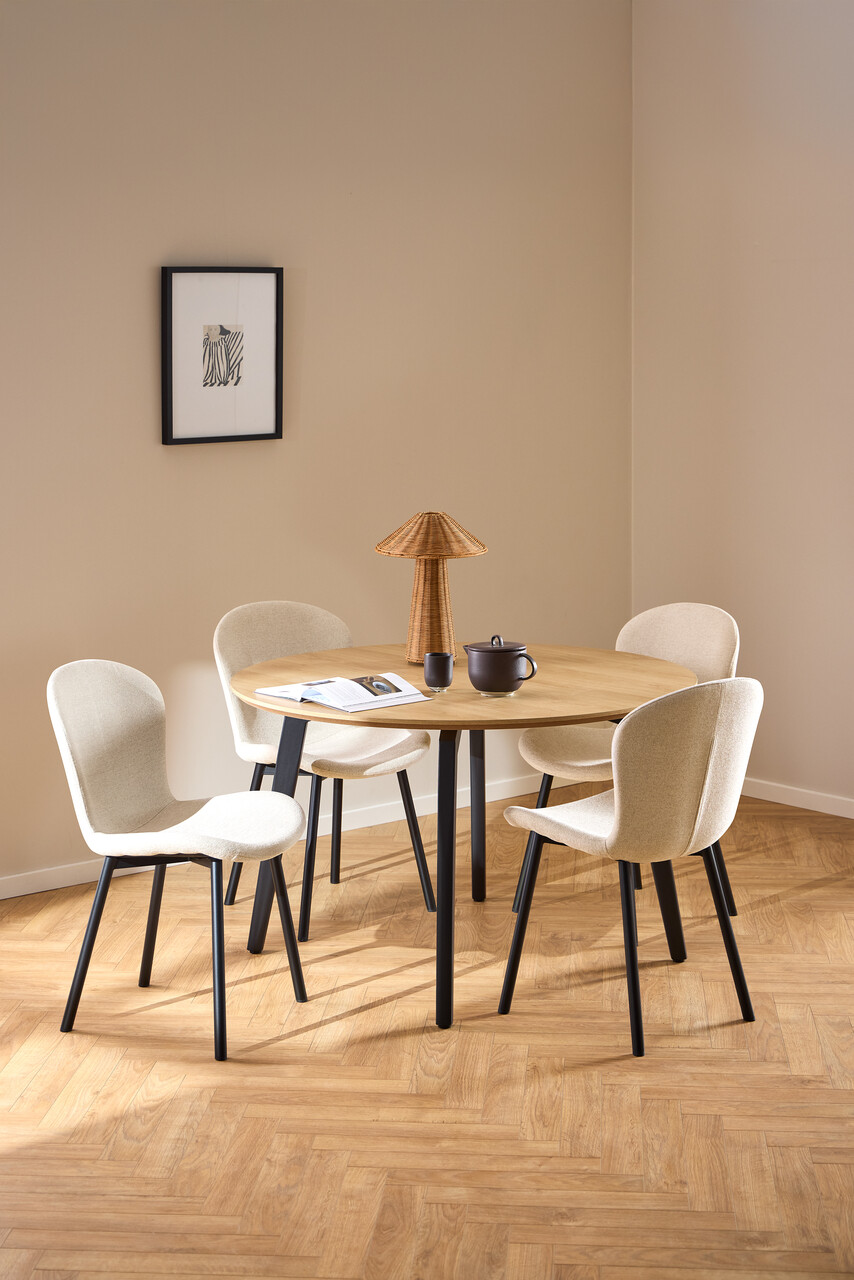 Scaun Esra, Actona, 50x58x86 cm, poliester/otel, bej - view 8
