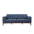 Set canapea extensibilă, Unique Design, 867UNQ1674, Lemn de carpen, Albastru inchis