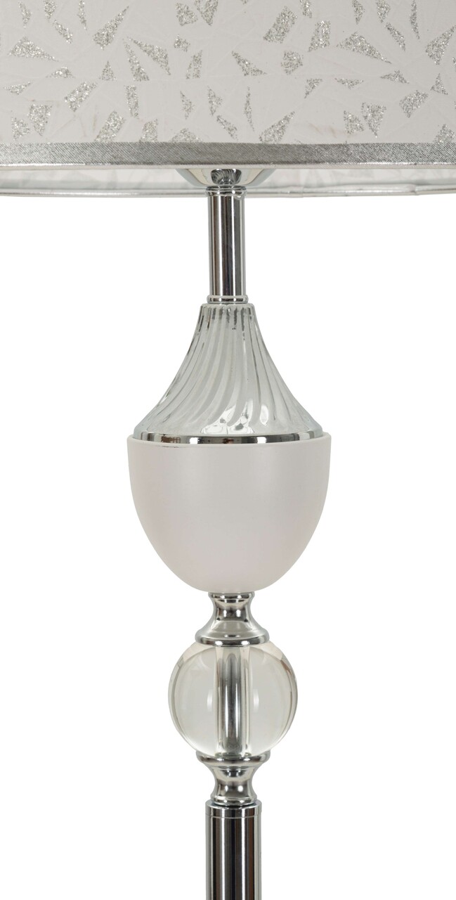 Lampadar Kody, Mauro Ferretti, 1 x E27, 40W, 40x158 cm, fier, argintiu/alb