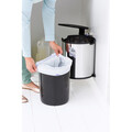 Cos de gunoi pentru dulap, Brabantia, White, 15 L, 30x29.3x34.7 cm, otel, alb