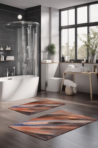 Set covorase de baie, Cartwright, CT-5053, Poliester, Multicolor