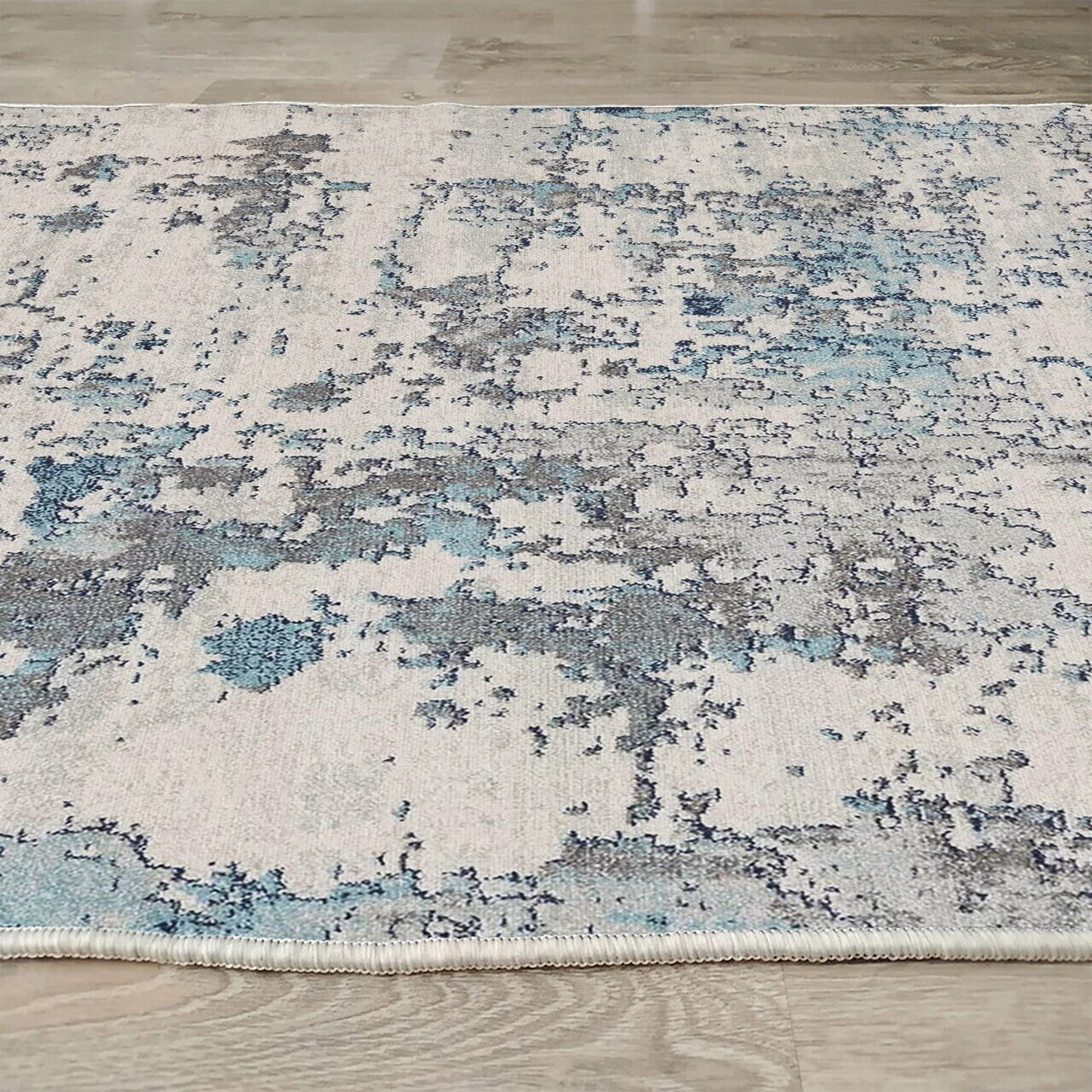 Covor, Woopamuk192, 80x150 cm, Bumbac/Poliester, Albastru - view 5