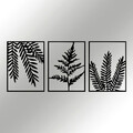 Decoratiune de perete, Yakomoz, Metal, Dimensiune: 118 x 50 cm, Negru