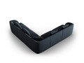 Coltar reversibil 5 locuri, Tulum, Cosmopolitan Design, 255x255x70 cm, tesatura chenille, albastru regal