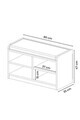 Suport pentru pantofi, Hanah Home, Harran, 35x80x47 cm, Antracit