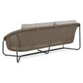 Canapea cu 3 locuri, Sun,  L.210 l.85 H.76 cm, aluminiu, antracit/gri