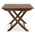 Masa pliabila, Pick-Up, 90 x 90 x 73 cm, lemn/MDF, maro