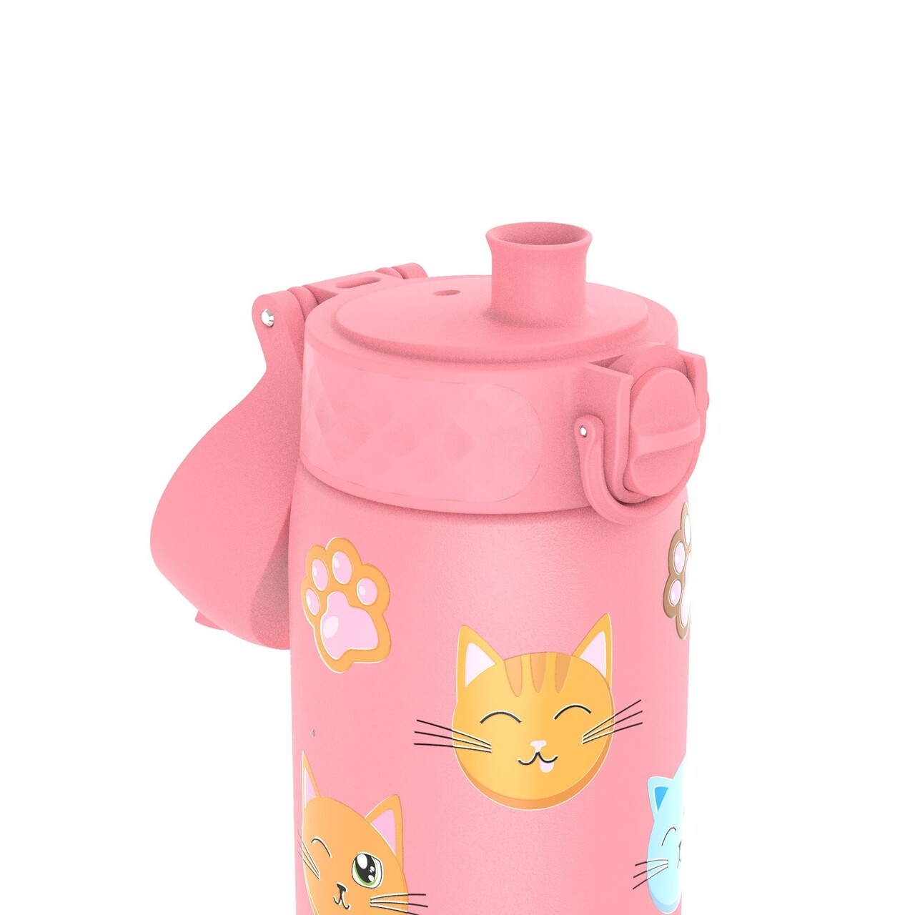 Sticla apa pentru copii Slim, inox, 600ml, Cats - Ion8 - imagine 2