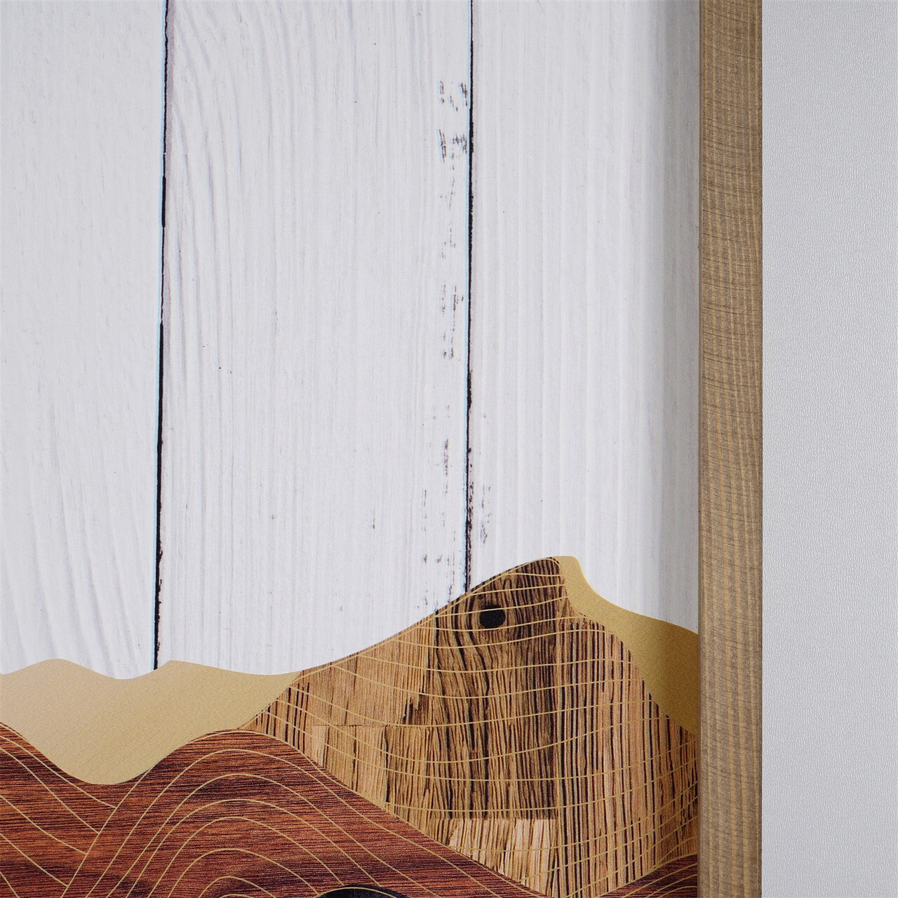 Tablou decorativ, TAH124, MDF, Lemn, Multicolor