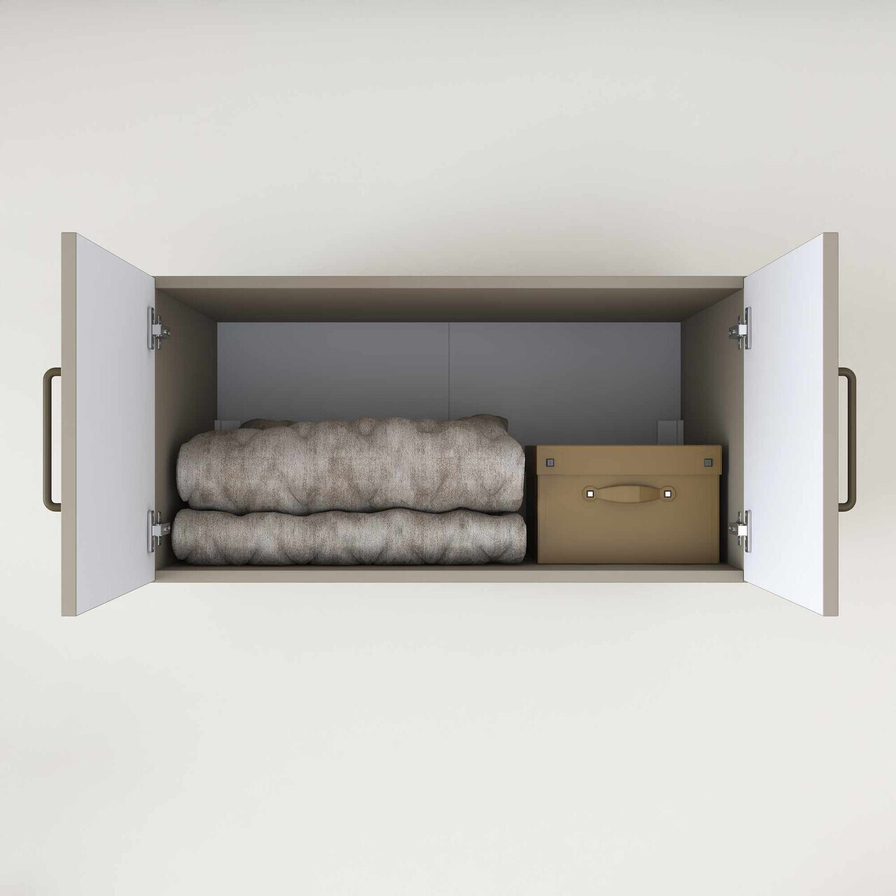 Dulap pentru haine, Hanah Home, BA269, 90x45x57.5 cm, Gresie — imaginea 3