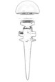 Lampa de exterior, Avonni, 685AVN1167, Plastic ABS, Negru