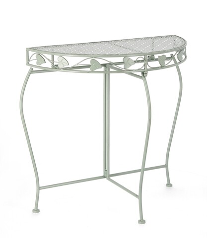 Consola Harriet, Bizzotto, 75 X 36 X 75 Cm, Otel, Verde Sage