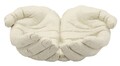 Vas decorativ Hand Tray Stons, Mauro Ferretti, 22.7x20x7.3 cm, polirasina, crem
