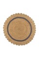 Covor Grace Natural/Grey, Flair Rugs, D160 cm, iuta, natural/gri