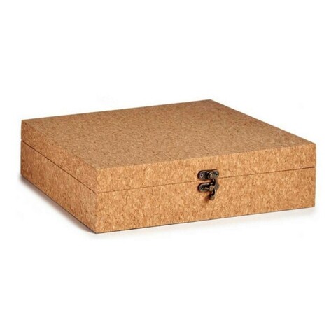 Set 2 cutii cu capac Cork, Gift Decor, 29.2 x 22.5 x 7.2 cm, MDF/pluta