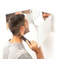 Oglinda de baie cu lumina LED si rotire 360° SelfKut, InnovaGoods, 93 x 19.5 cm