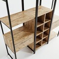 Dulap pentru haine, Lacivert, Trend Gardirop, 180 x 180 x 40 cm, pal melaminat, stejar