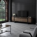 Comoda TV, Hanah Home, Yildiz, 180x50x30 cm, PAL, Nuc / Negru
