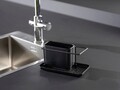 Organizator pentru chiuveta, Wenko, Orio, 21 x 12 x 10.5 cm, inox, negru
