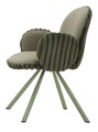 Set 2 scaune Stockholm -B, Mauro Ferretti, 64x68x83 cm, fier/poliester, verde