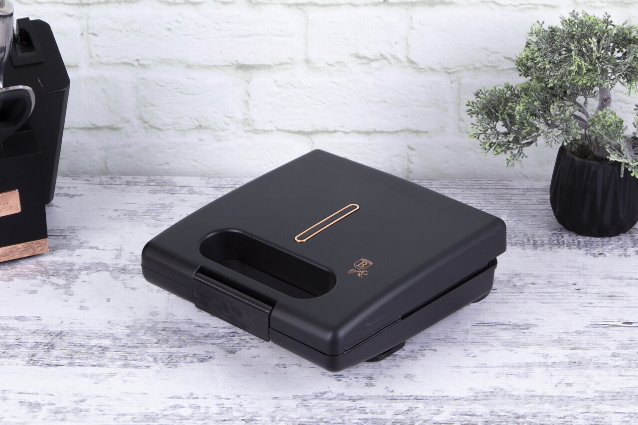 Gratar electric Berlinger Haus, Black Rose, 650W-780W, 22.5x13 cm, aluminiu, negru - imagine 6