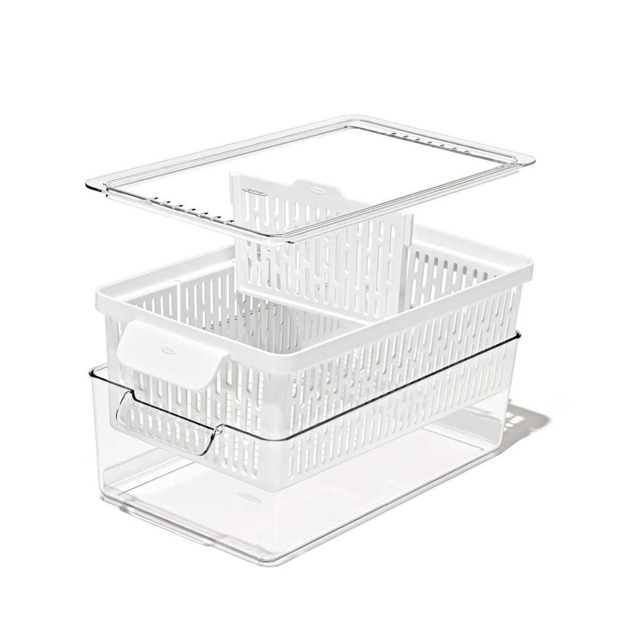 Recipient pentru pastrare legume, plastic, 35,1 x 18,9 x 11,8 cm, "Produce Saver" - OXO - imagine 3