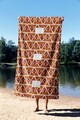 Prosop de plaja, Astacura, Pyramid Eye 90, 90x150 cm, 70% poliester/30% poliamida, Multicolor