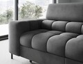 Coltar extensibil dreapta 5 locuri ELTAP, RT-06PA, Ferucce, 276x200x93 cm, lemn/poliester, gri inchis