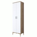 Cuier de perete, Rani, EA111, 60x198.6x37.5 cm, PAL, Nuc/Alb