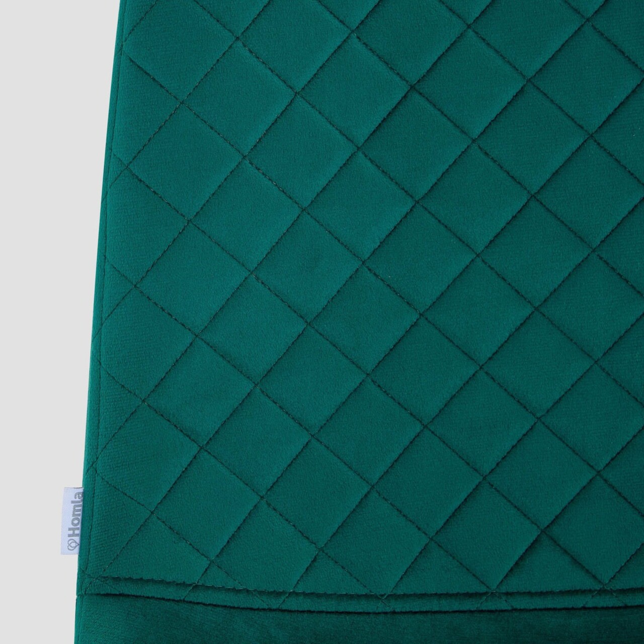 Scaun Noir, Homla, 52x44x85 cm, metal/catifea din poliester, verde