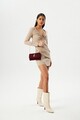 Geanta Juicy Couture 153, 23x5x12 cm, piele ecologica, rosu claret