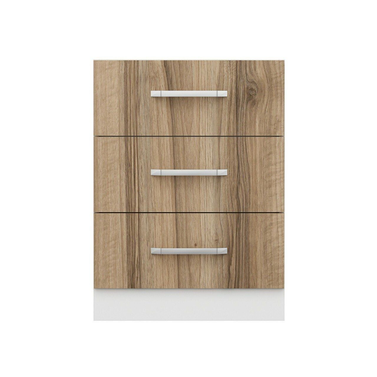 Dulap pentru bucatarie, Hanah Home, Minar, 60x87x58 cm, Alb / Dore — imaginea 5