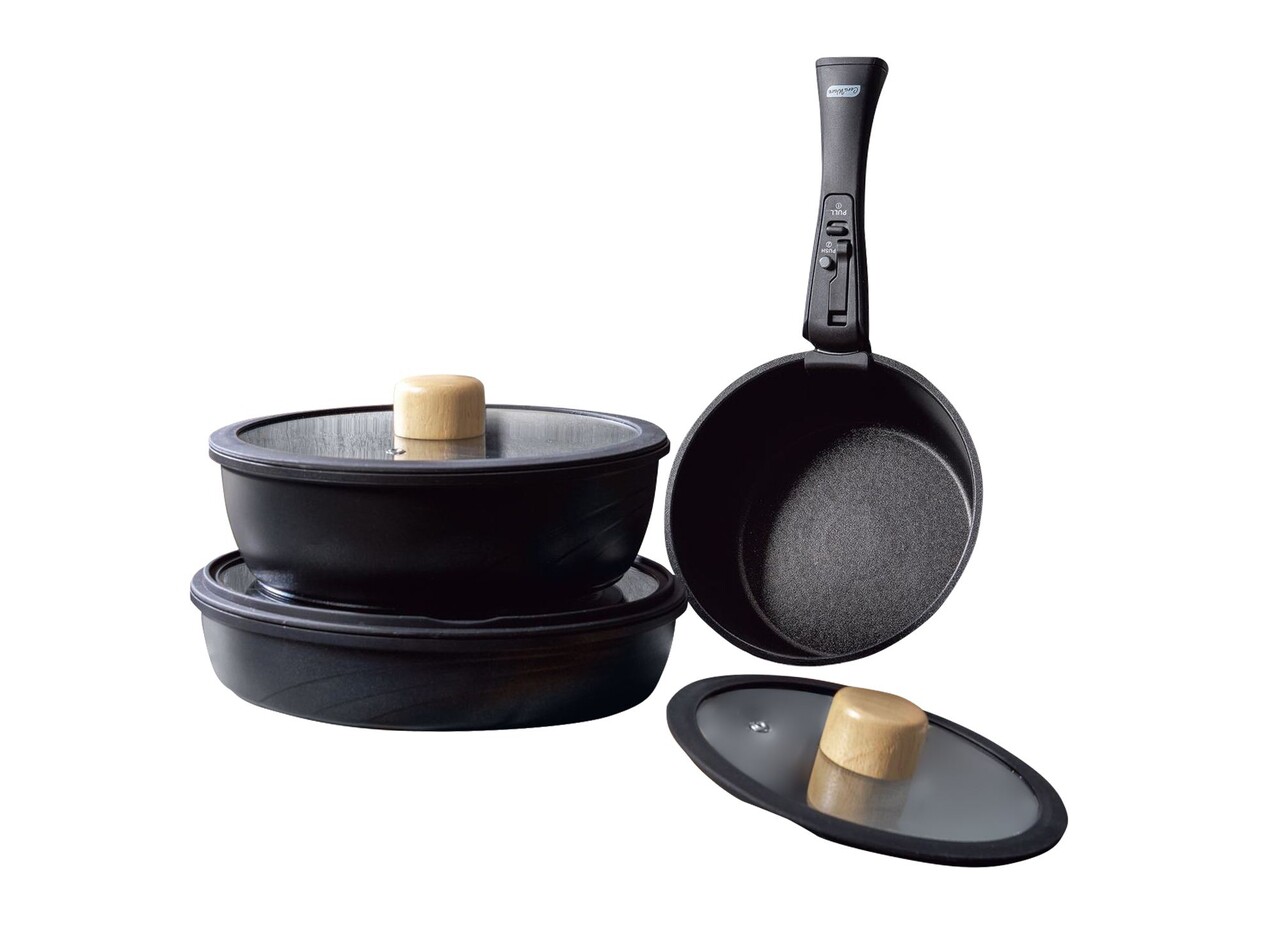 Set vase pentru gatit, Hermia, 343HNG1102, Baza de indicție, Negru - view 8