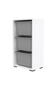 Dulap multifunctional, Estella, Bronz 3D, Alb/Gri