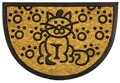 Covoras de intrare, Olivo Tappeti, Promo Mezzaluna 4, Cat, 40 x 60 cm, cauciuc/fibra cocos, maro/negru