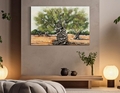 Tablou decorativ Olive Oil Painting -H, Mauro Ferretti, 120x80 cm, canvas/lemn de pin, multicolor