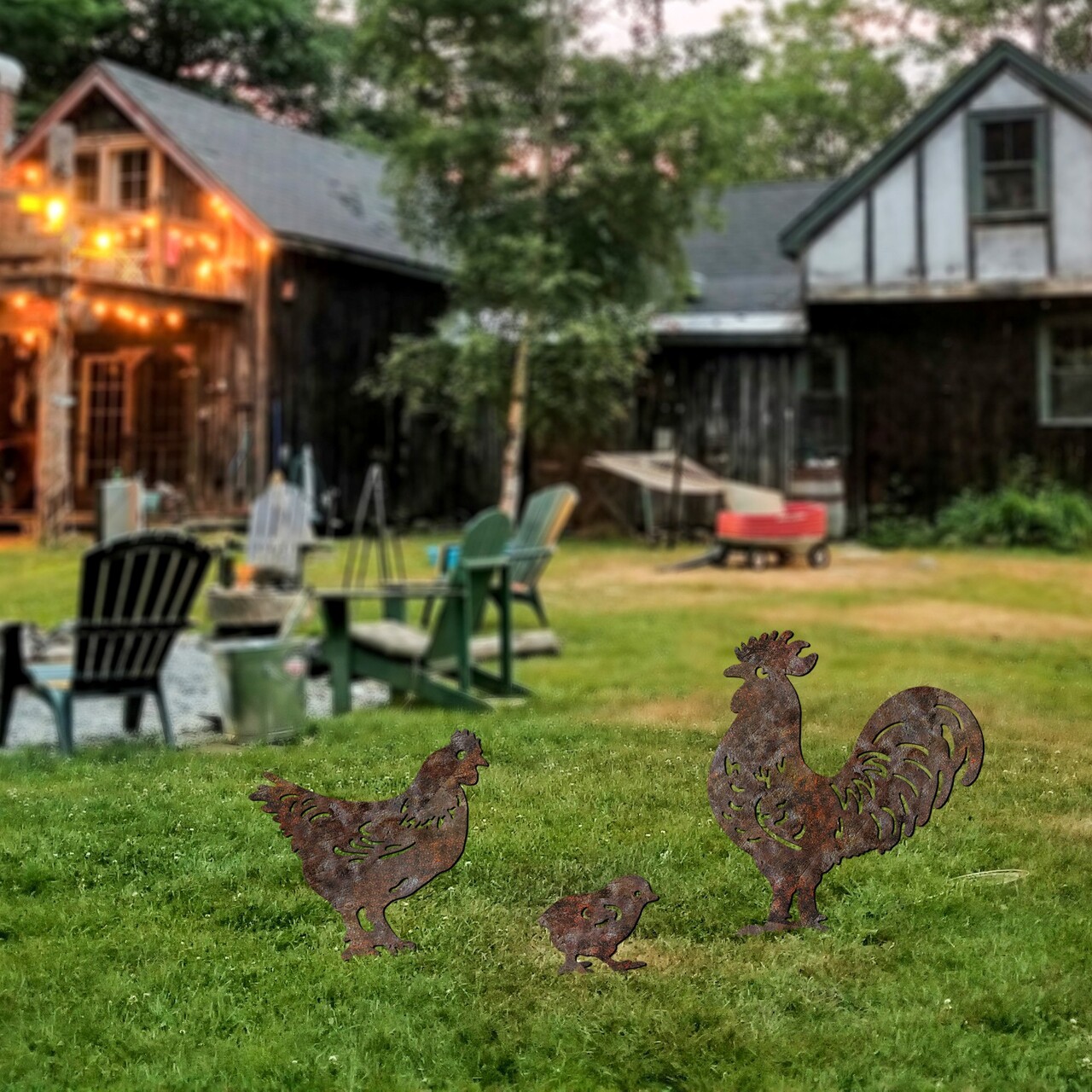 Obiect decorativ de grădină, Fam 11, Maro antichizat - imagine 2