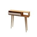 Consola, Mod Design, Oseyo, 100 x 94 x 30 cm, pal melaminat, stejar/alb