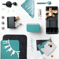 Recipient colectare resturi alimentare, Brabantia, SinkSide Waste Box, 22.1x12.7x10.7 cm, plastic/inox, gri inchis