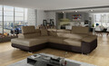 Coltar extensibil stanga 4 locuri, ELTAP, Anton, 272x203x85 cm, lemn/poliester, maro/maro inchis