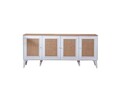 Consola, Wolina, Mount, 80x180x41 cm, MDF , Alb / Stejar