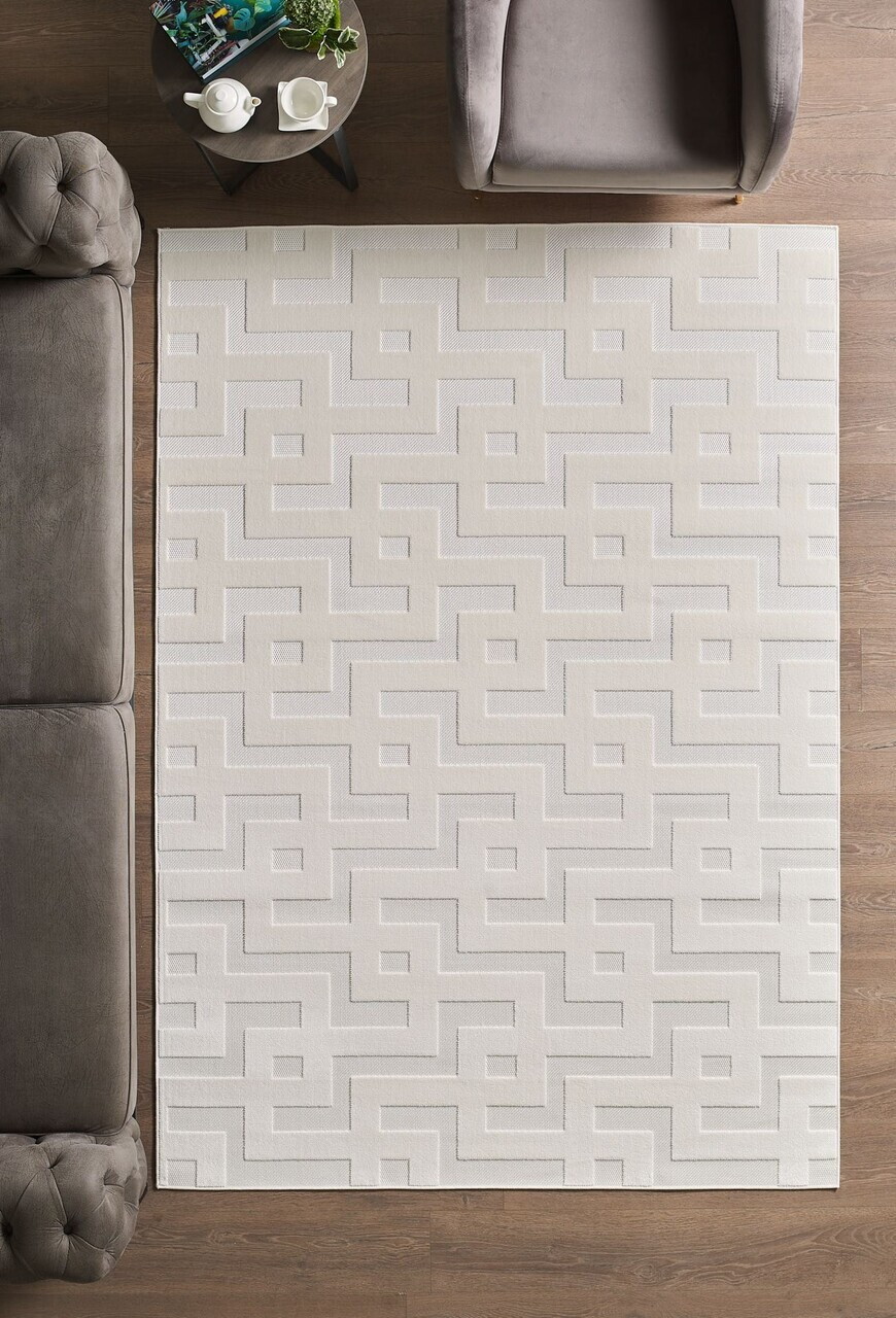 Covor, Doha 1656, 120x170 cm, Polipropilena, Crem — imaginea 2