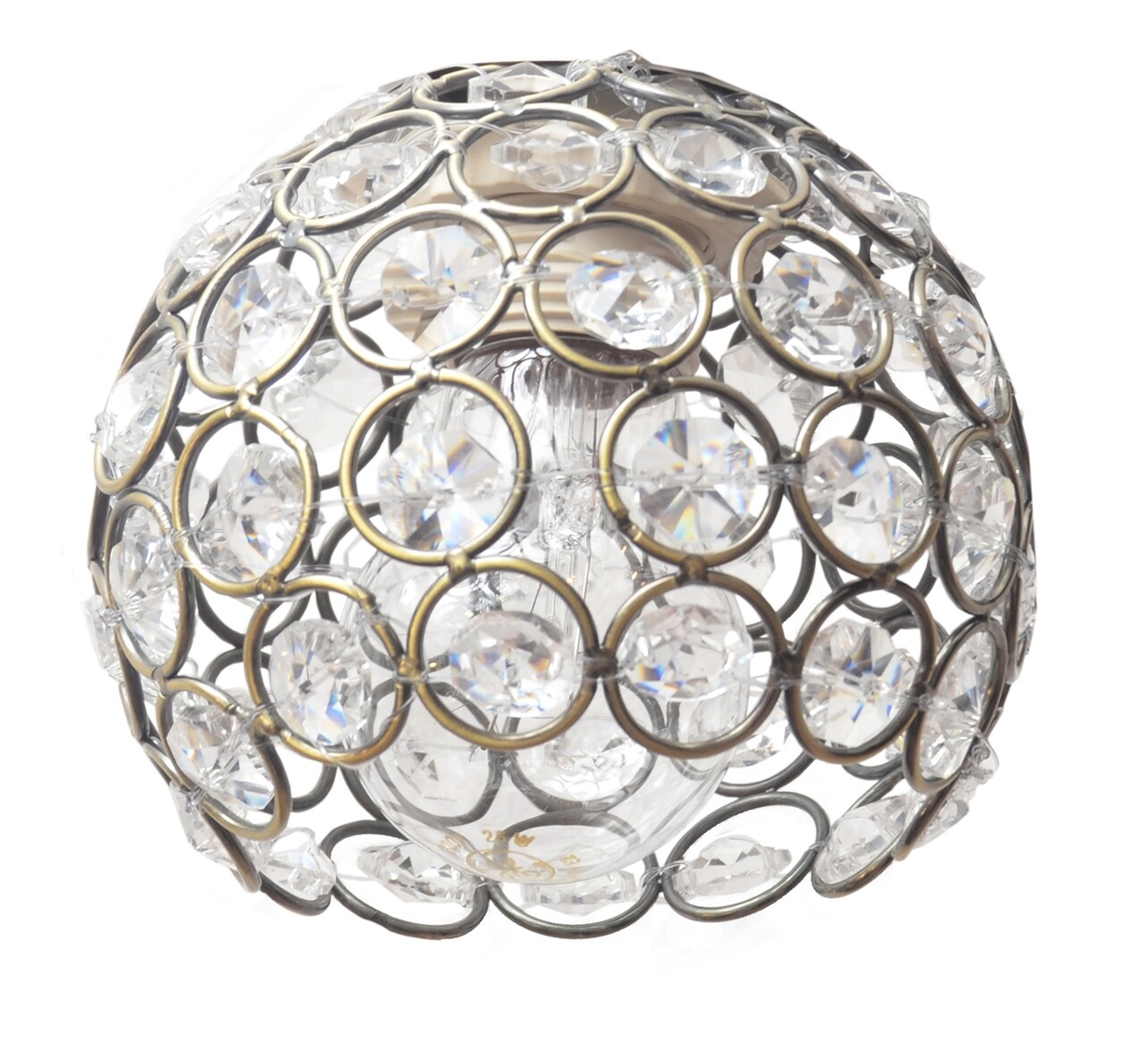 Lustra Grant Crystal, Helam, 42 X 45 Cm, 3 X E27, 60W, Patina