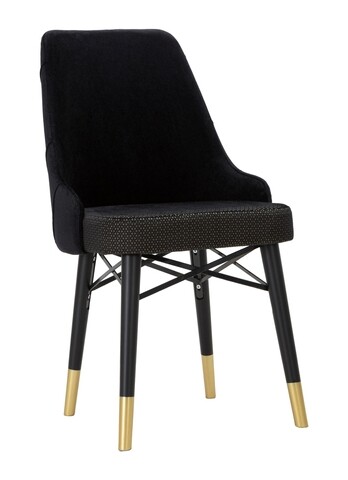 Set 2 scaune Venus, Mauro Ferretti, 50x54x93 cm, fier, negru 50x54x93