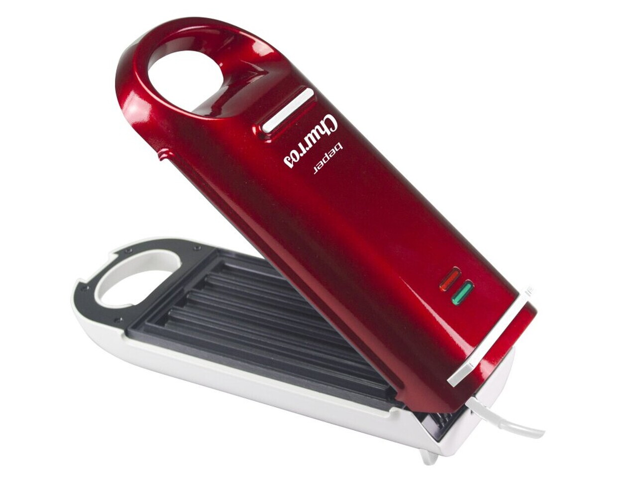 Aparat de facut churros Beper, 700W, capacitate 4 bucati, 19 cm, rosu/alb - imagine 4