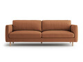 Canapea 4 locuri, Eden, Micadoni, 209x92x90 cm, catifea, miere