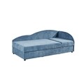Canapea divan, Laura Denim, 75 x 95 x 201 cm, albastru denim