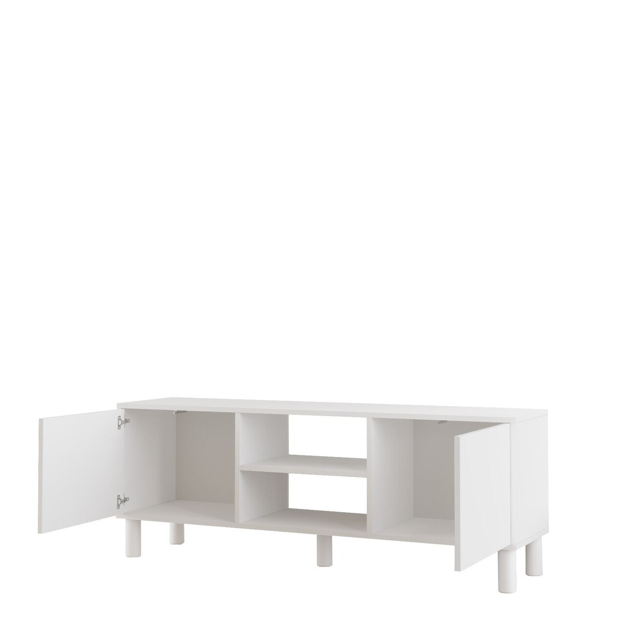 Comoda TV, Hanah Home, ALS1-W, 160x59.1x40 cm, PAL, Alb — imaginea 5