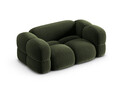 Canapea 2 locuri, Loretto, Cosmopolitan Design, 180x100x68 cm, catifea, verde