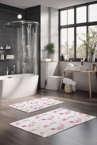 Set covorase de baie, Cartwright, CT-5212, Poliester, Multicolor